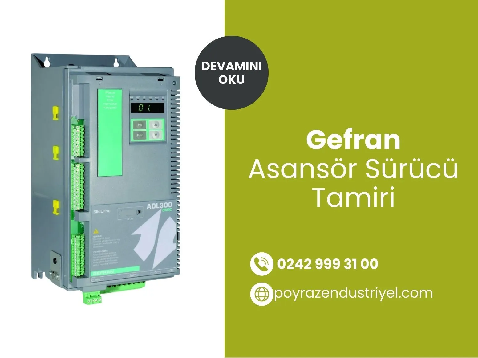 Gefran Asansör Sürücü Tamiri